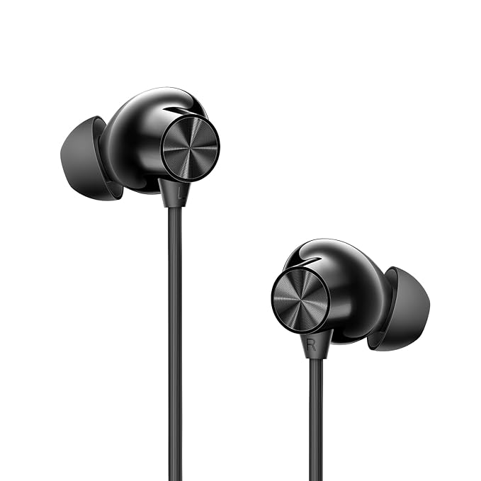 OnePlus Bullets Wireless Z3 in-Ear Neckband with 12.4mm Drivers, 3D Spatial Audio,10 mins Charge for 27 hrs Playback, 4 EQ preset, Dynamic bass Enhancement & BT5.4
